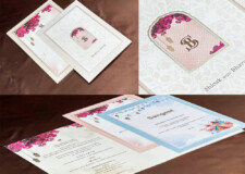 Designer Wedding Card BM 441