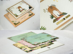 Exclusive Pichwai Theme Wedding Card BM 454