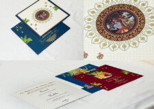 Radha Krishna Theme Wedding Card Design BM 496