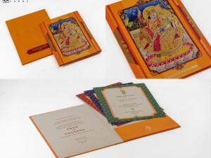 Radha Krishna Theme Wedding Card BM 505