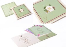 Pichwai Cow Theme Wedding Card BM 507