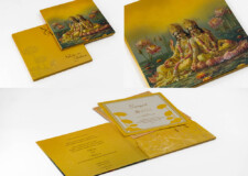 Radha Krishna Theme Wedding Card BM 517