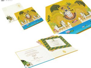 Shreenathji Traditional Religious Wedding Card Kankotri BM 519