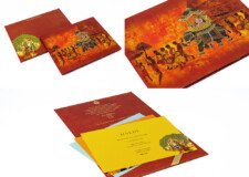 Royal Elephant Theme Wedding Card BM 635