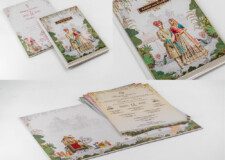 Traditional Padded Wedding Card Design DS Lavanya 01