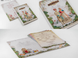 Traditional Padded Wedding Card Design DS Lavanya 01