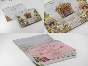 Traditional Elephant Theme Wedding Invitation DS Limfy 01