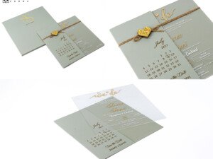 Acrylic Designer Engagement Invitation LM 1044