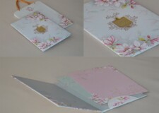 Floral Padded Wedding Card LM 425