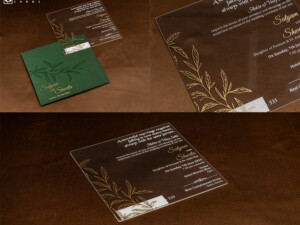 Transparent Acrylic Designer Invitation Design LM 535