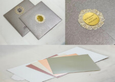 Elegant Silver Wedding Card LM 721