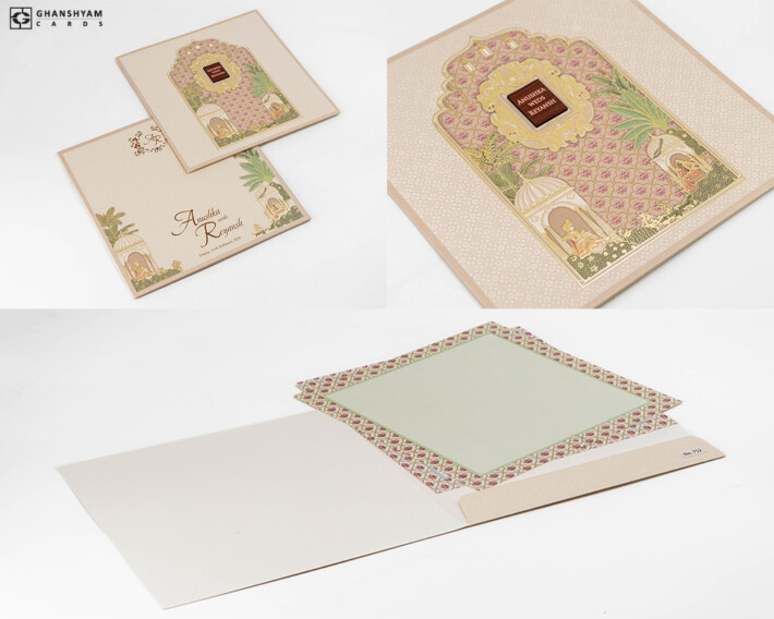 Budget Economical Wedding Card LM 752