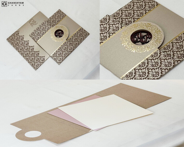 Centre Opening Budget Wedding Card LM 784