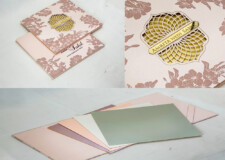 Laser Cutting Padded Wedding Card LM 801