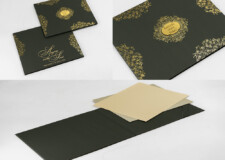 Dark Green Multifaith Invitation Design LM 828