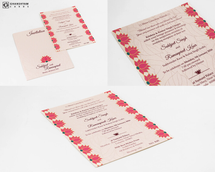 Engagement or Reception Invitation Design LM 840