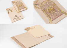 Peacock Theme Wedding Invitation LM 844