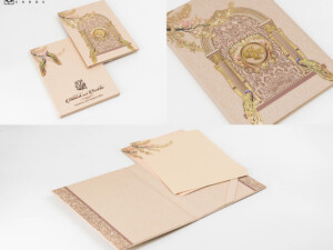 Peacock Theme Wedding Invitation LM 844