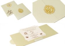 Elegant Budget Wedding Card LM 892