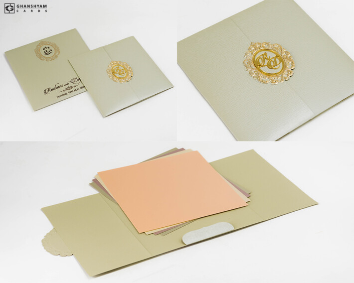 Royal & Elegant Wedding Card LM 692