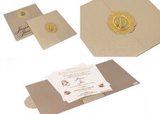 Elegant Budget Wedding Card LM 893