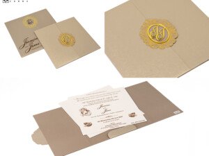 Elegant Budget Wedding Card LM 893