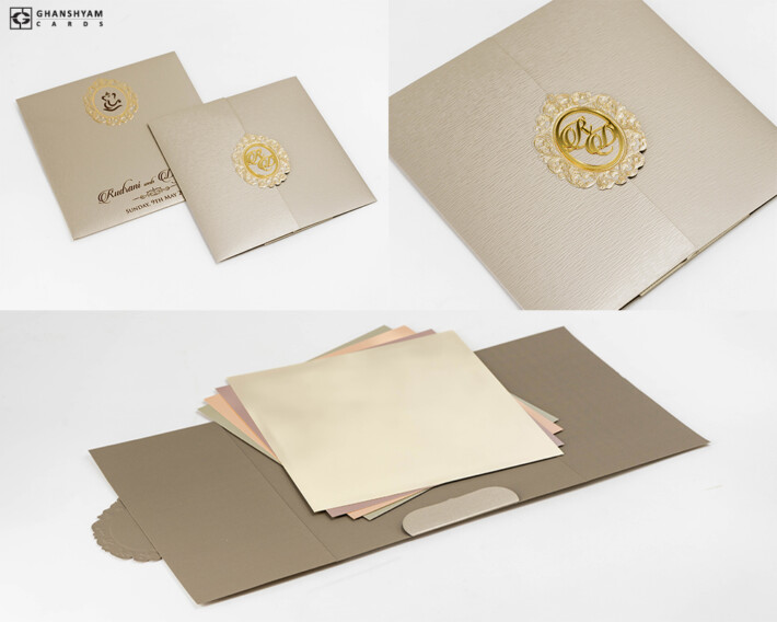 Royal & Elegant Wedding Card LM 693