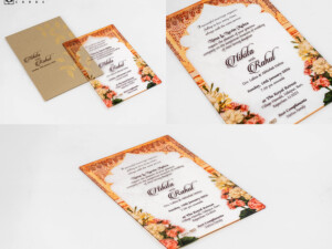 Rose Theme Engagement Invitation LM 907
