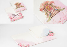 Peacock Theme Designer Wedding Card LM 917