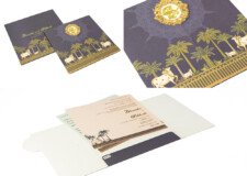 Pichwai Cow Theme Budget Wedding Card LM 938