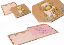 Traditional Padded Wedding Card LM 963