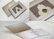 Laser Cutting Padded Wedding Card MCC 9021