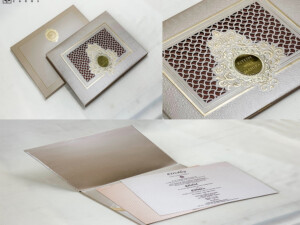 Laser Cutting Padded Wedding Card MCC 9021