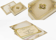 Designer Padded Wedding Card MH 1073