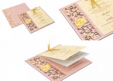 Floral Laser Cut MDF Wedding Card PP 3123