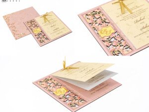 Floral Laser Cut MDF Wedding Card PP 3123