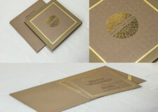 Elegant Padded Wedding Card Design PP 3269