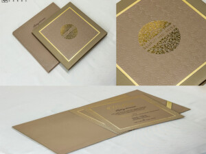 Elegant Padded Wedding Card Design PP 3269