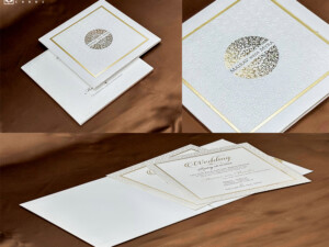 Elegant Padded Wedding Card Design PP 3270