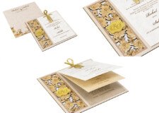 Floral Laser Cut MDF Wedding Card PP 3291