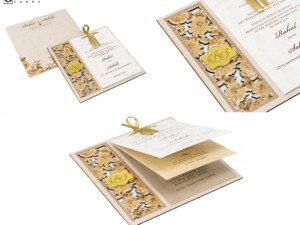 Floral Laser Cut MDF Wedding Card PP 3291