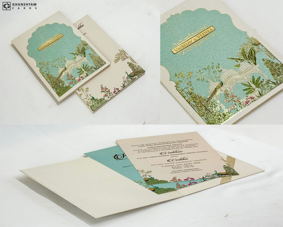 Rajasthani Theme Wedding Card Design PP 3376