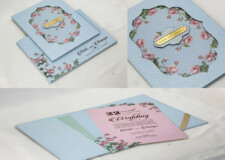 Multi Layered Padded Wedding Card Design PP 3380