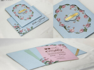 Multi Layered Padded Wedding Card Design PP 3380