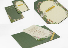 Floral Bloom Wedding Card Design PP 3513