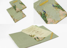 Peacock Theme Wedding Card Design PP 3514