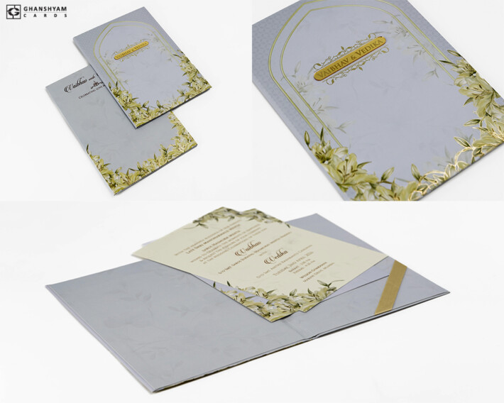 Lilac Designer Wedding Card PP 3515