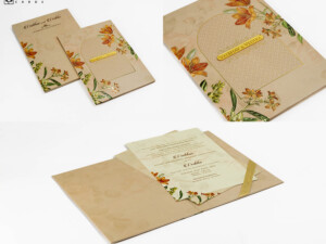 Padded Designer Wedding Card PP 3520