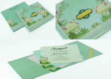 Jaipur Theme Designer Wedding Invitation Card PP 3523