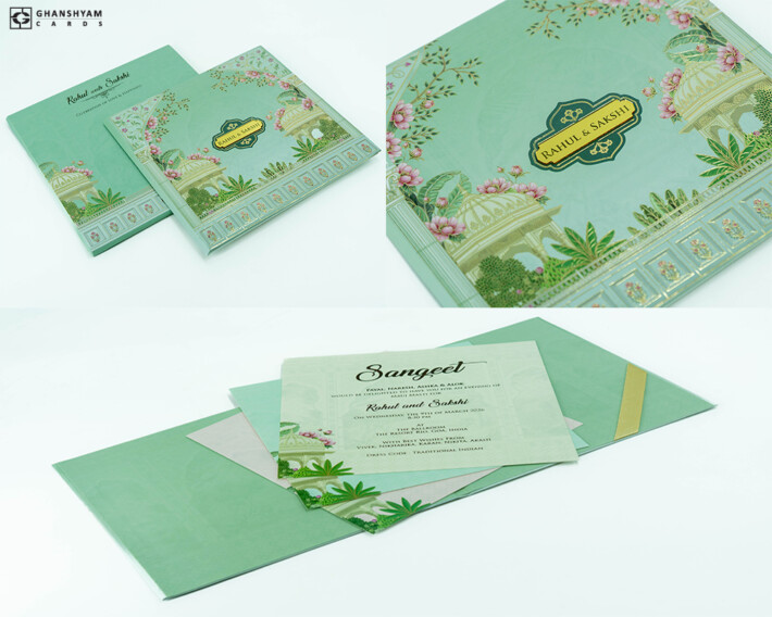 Jaipur Theme Designer Wedding Invitation Card PP 3523